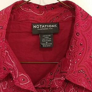 NEW Notations Women's Top with matching Skirt Size M